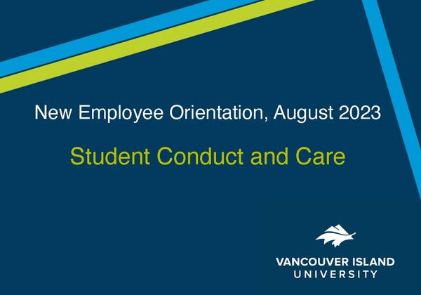 student conduct session title tile